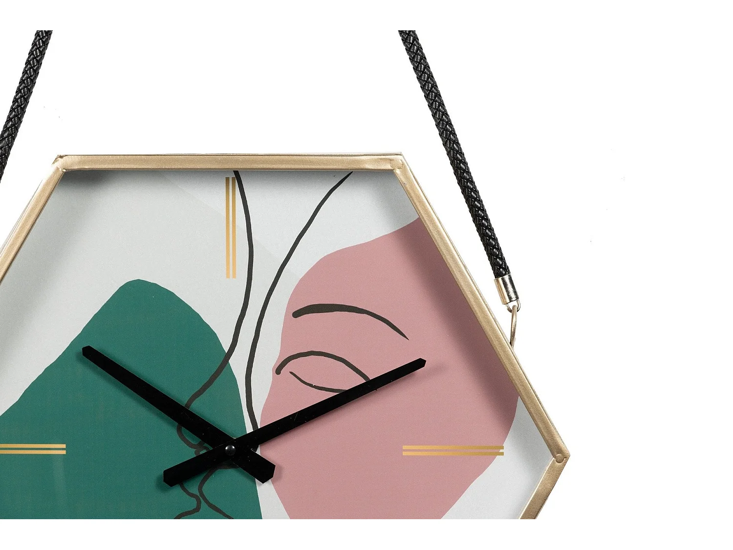 Reloj Pared Metal Cristal 45x6x39 Cm