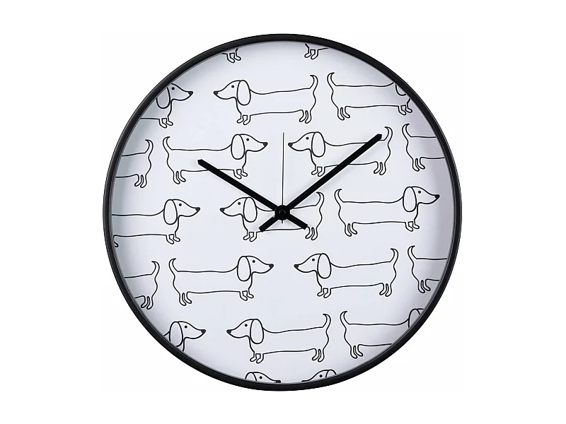Reloj Pared Metal Negro 40x4,5x40 Cm