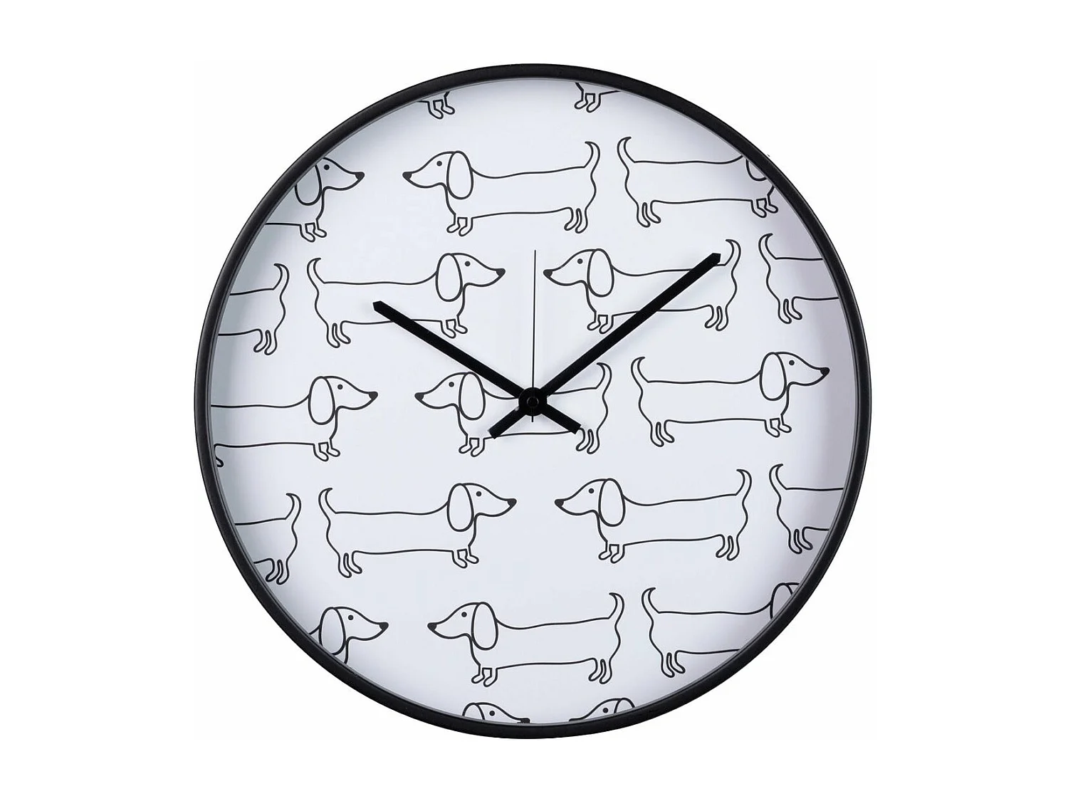 Reloj Pared Metal Negro 40x4,5x40 Cm