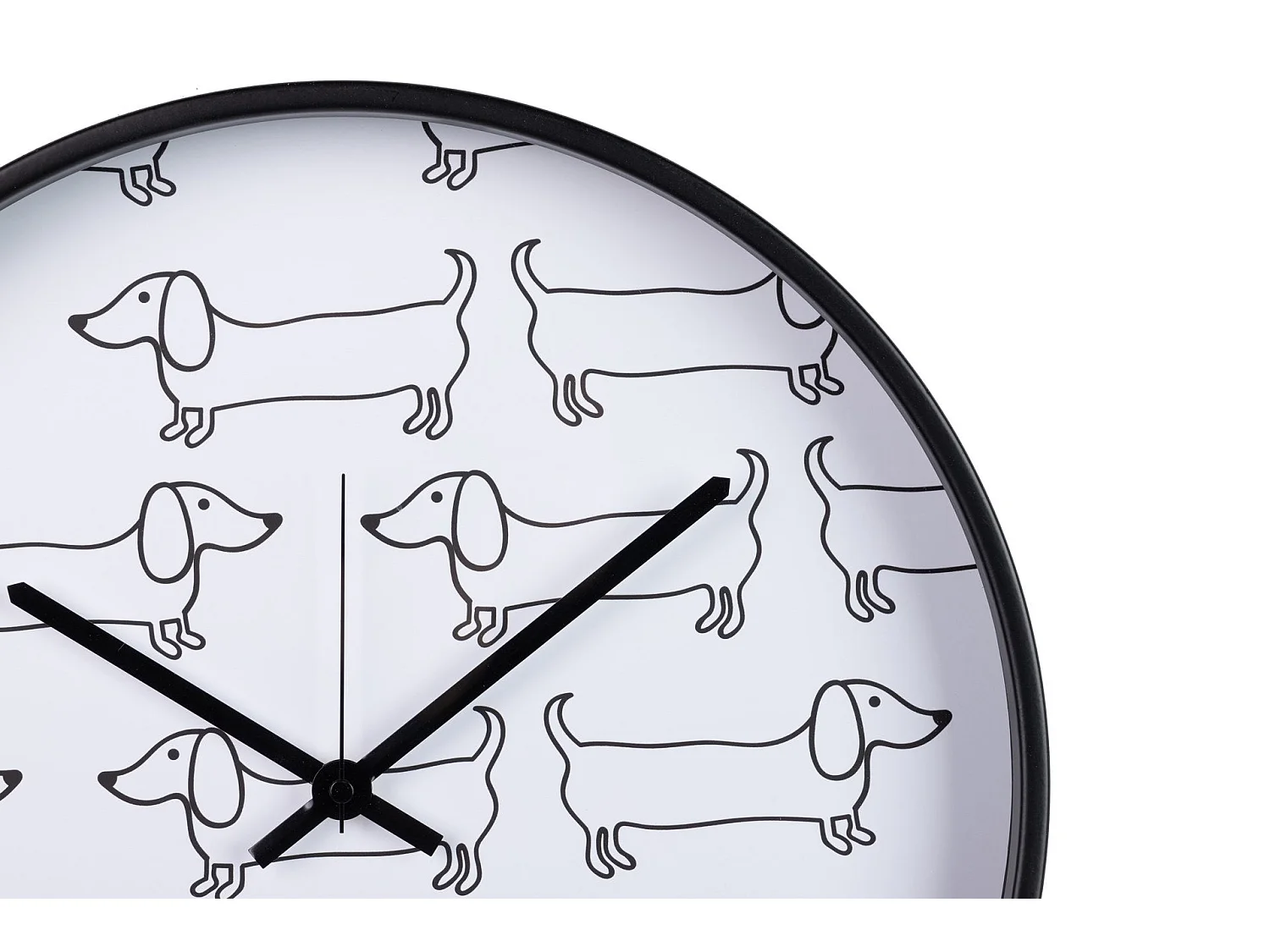 Reloj Pared Metal Negro 40x4,5x40 Cm