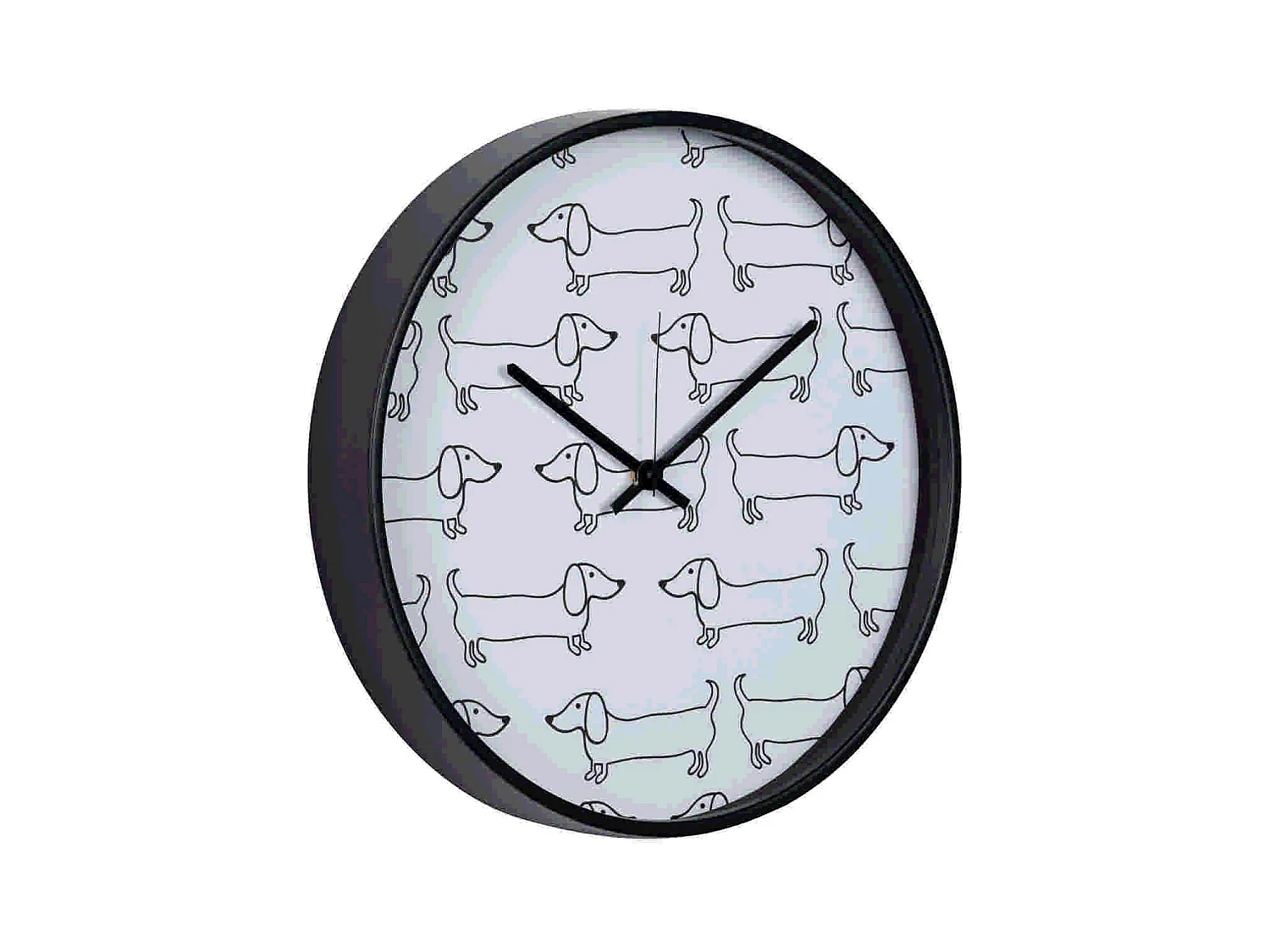 Reloj Pared Metal Negro 40x4,5x40 Cm