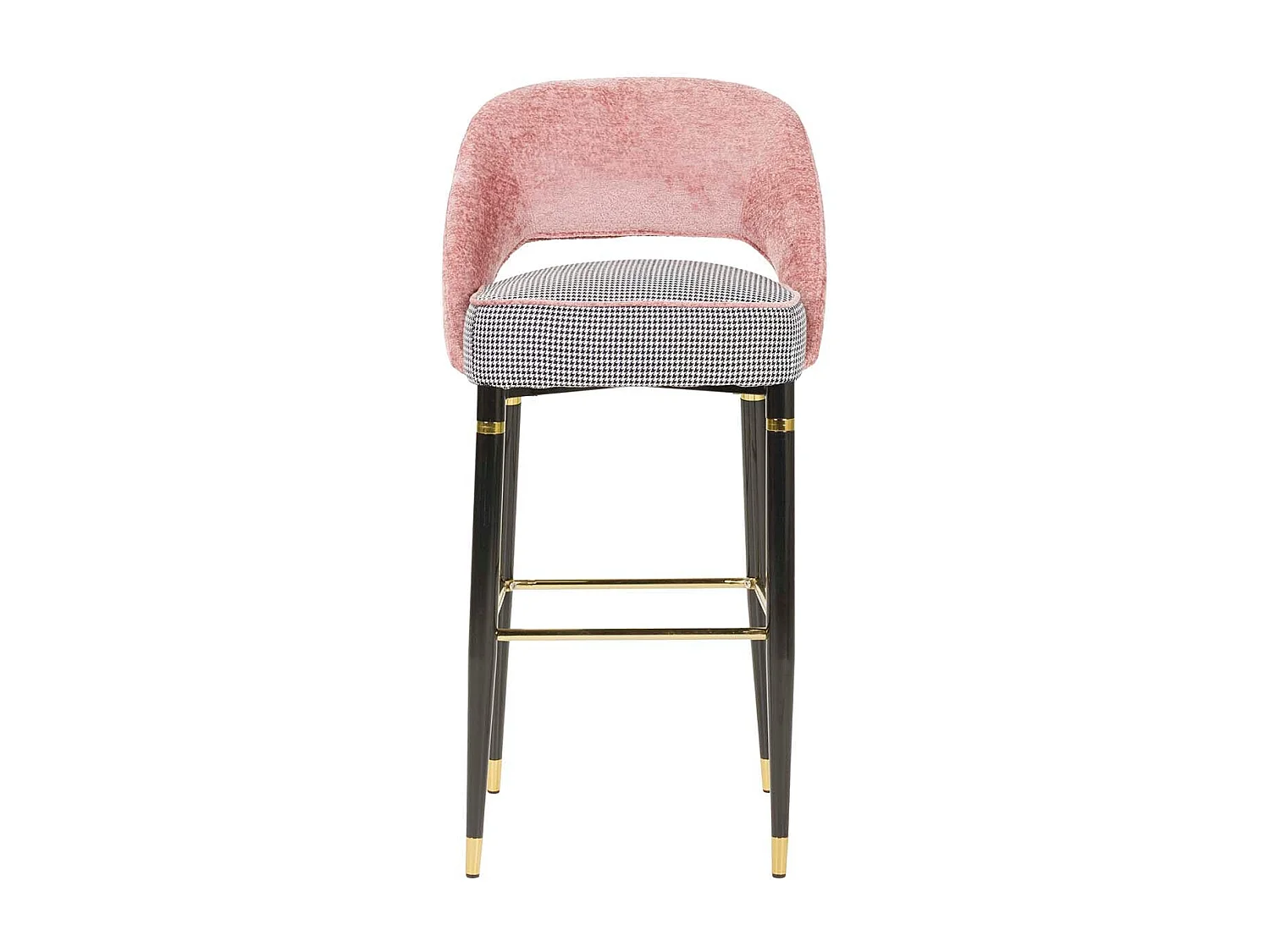 Taburete Velvet Rosa Houston 51x53x102 Cm