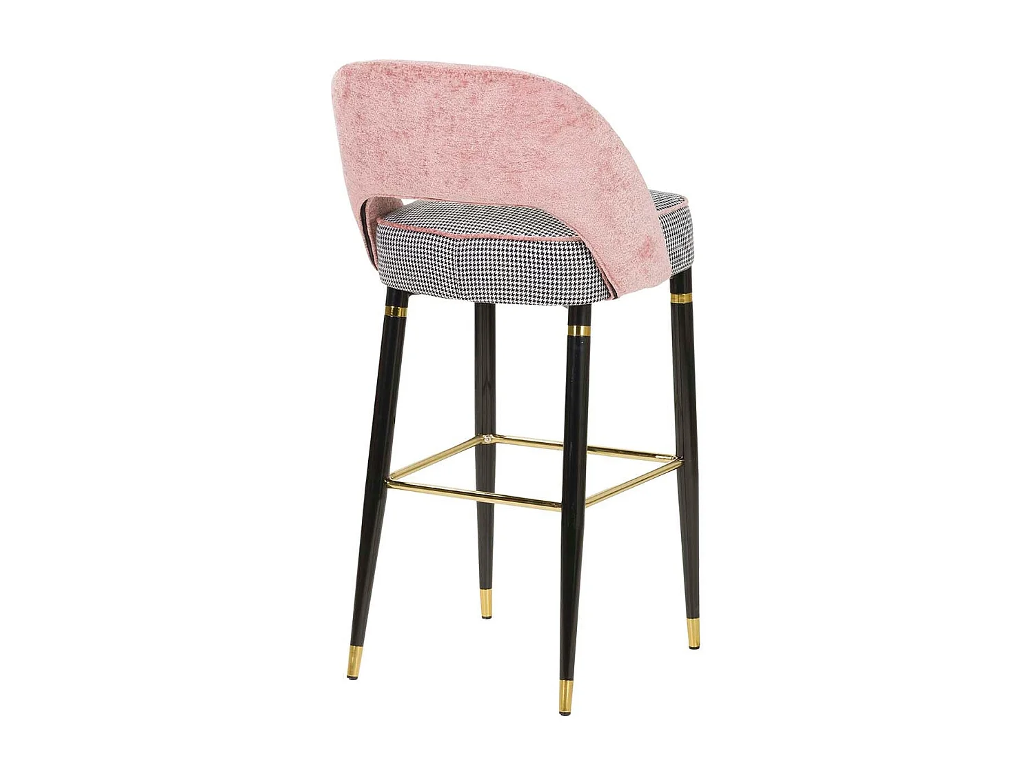 Taburete Velvet Rosa Houston 51x53x102 Cm