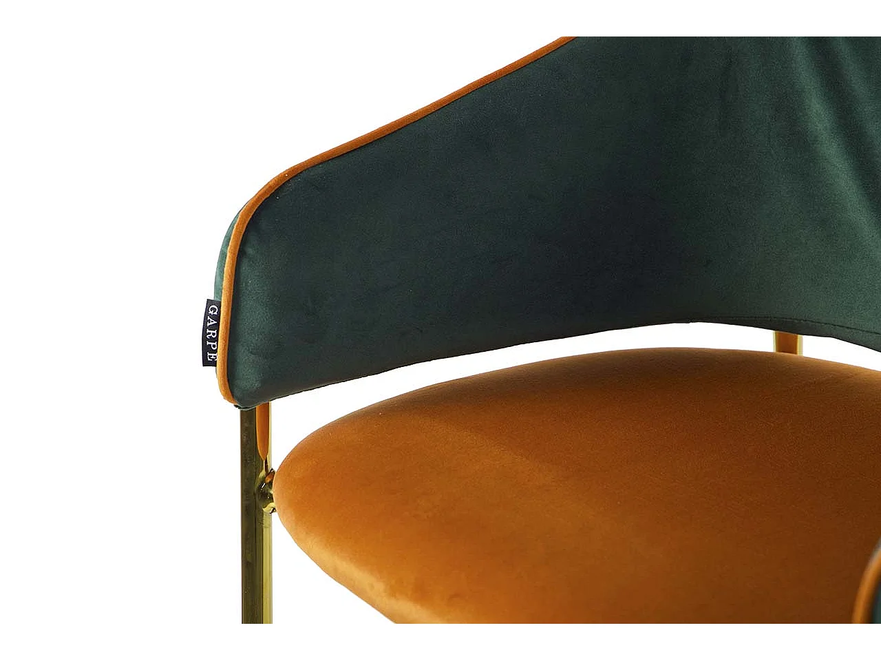 Taburete Bar Velvet Verde Naranja 53x52x99 Cm