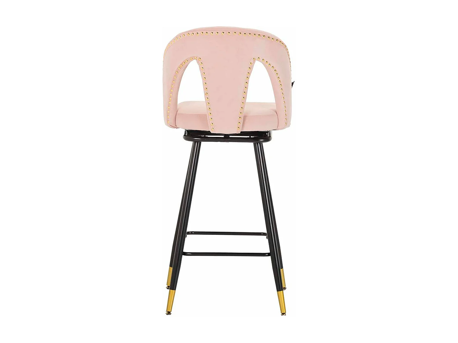 Taburete Bar Velvet Rosa Harbor 46x53x105 Cm