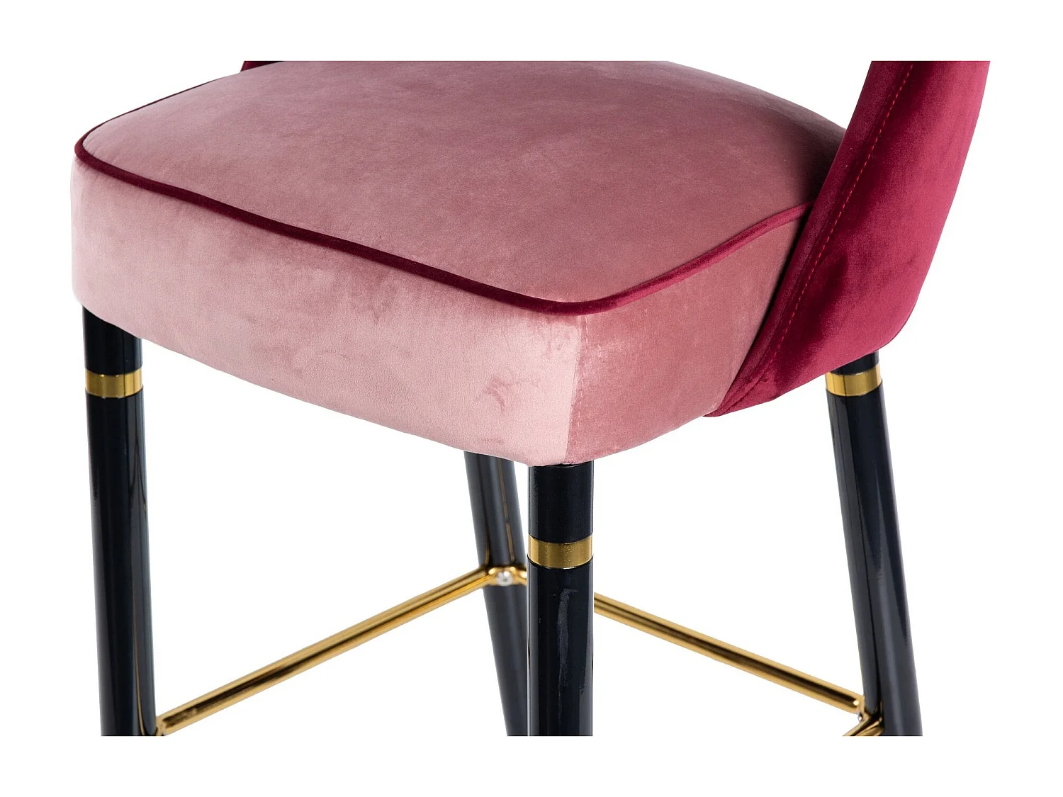 Taburete Velvet Granate Norfolk 51x53x102 Cm