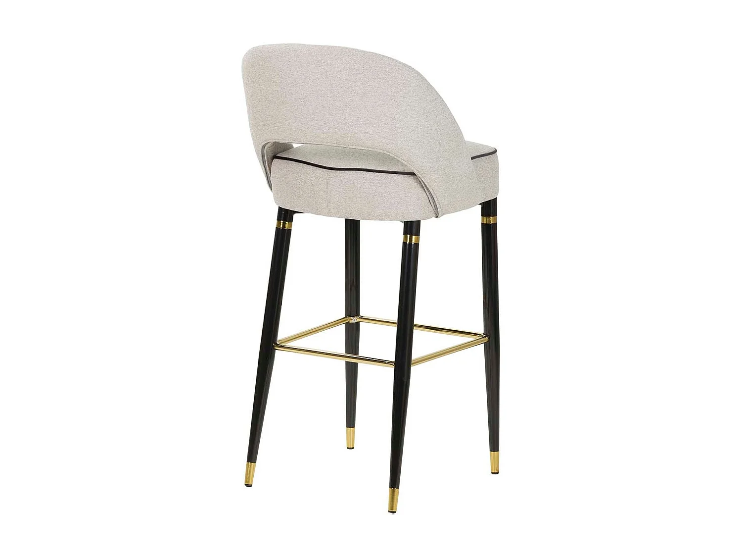 Taburete Textil Gris Houston 51x53x102 Cm