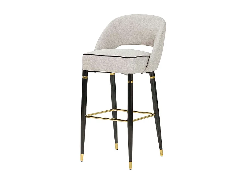 Taburete Textil Gris Houston 51x53x102 Cm