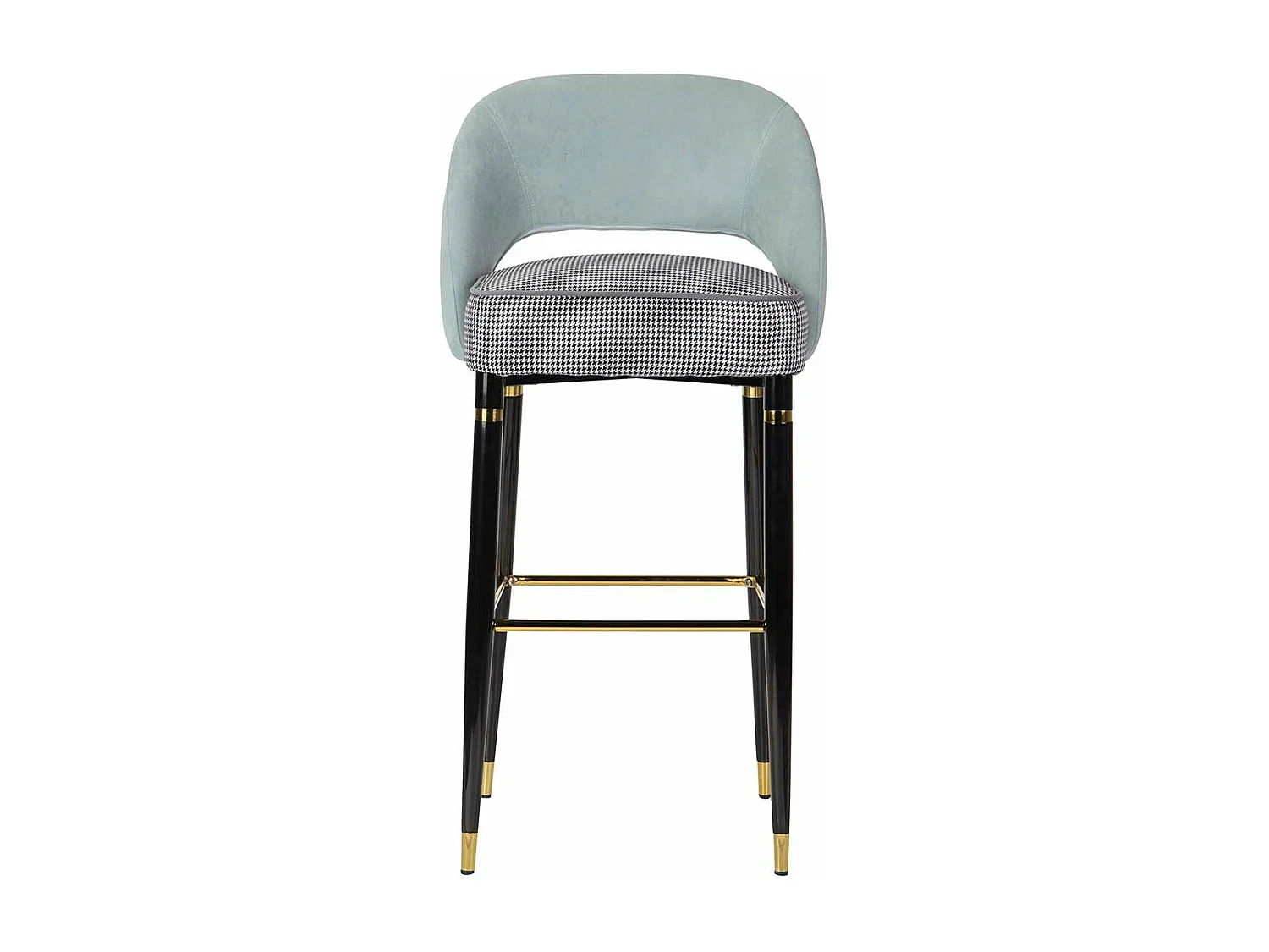 Taburete Velvet Azul Norfolk 51x53x102 Cm