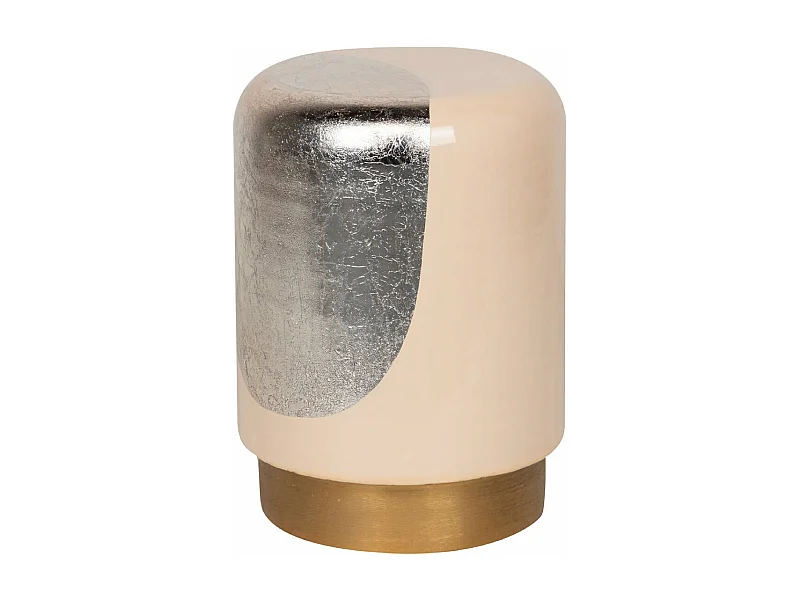 Taburete / Mesa Auxiliar Metal Rosa 30x30x40cm