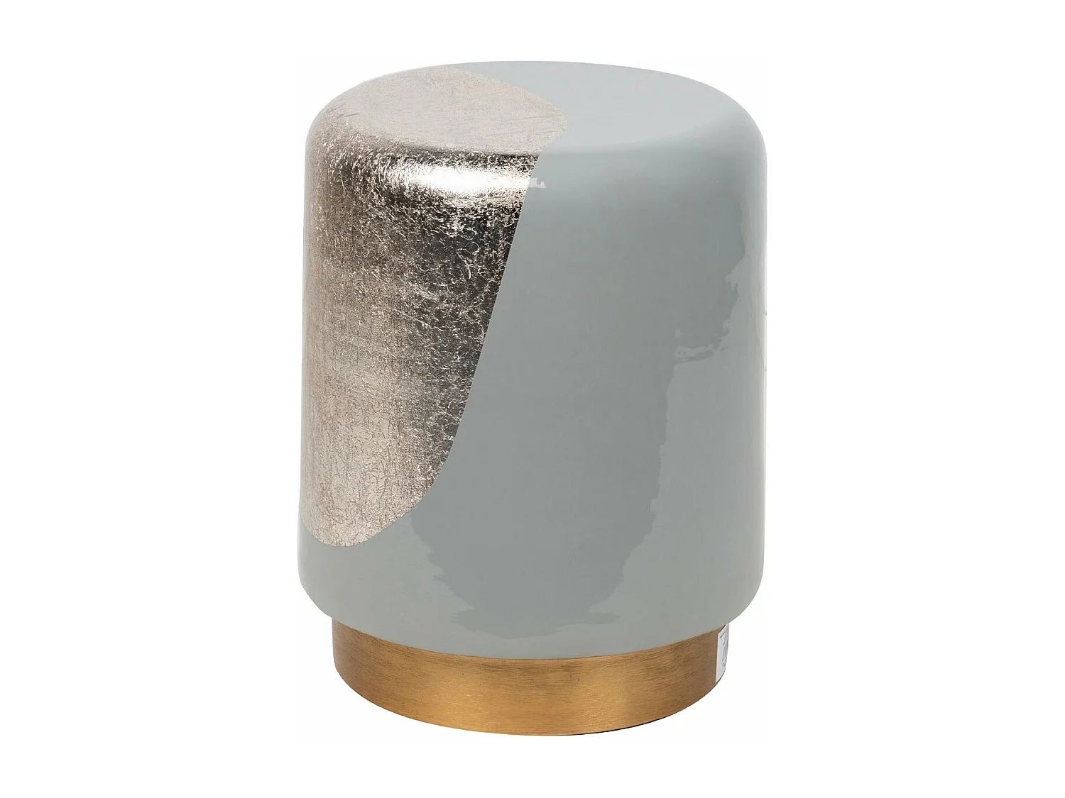 Taburete / Mesa Auxiliar Metal Verde 34x34x45 Cm