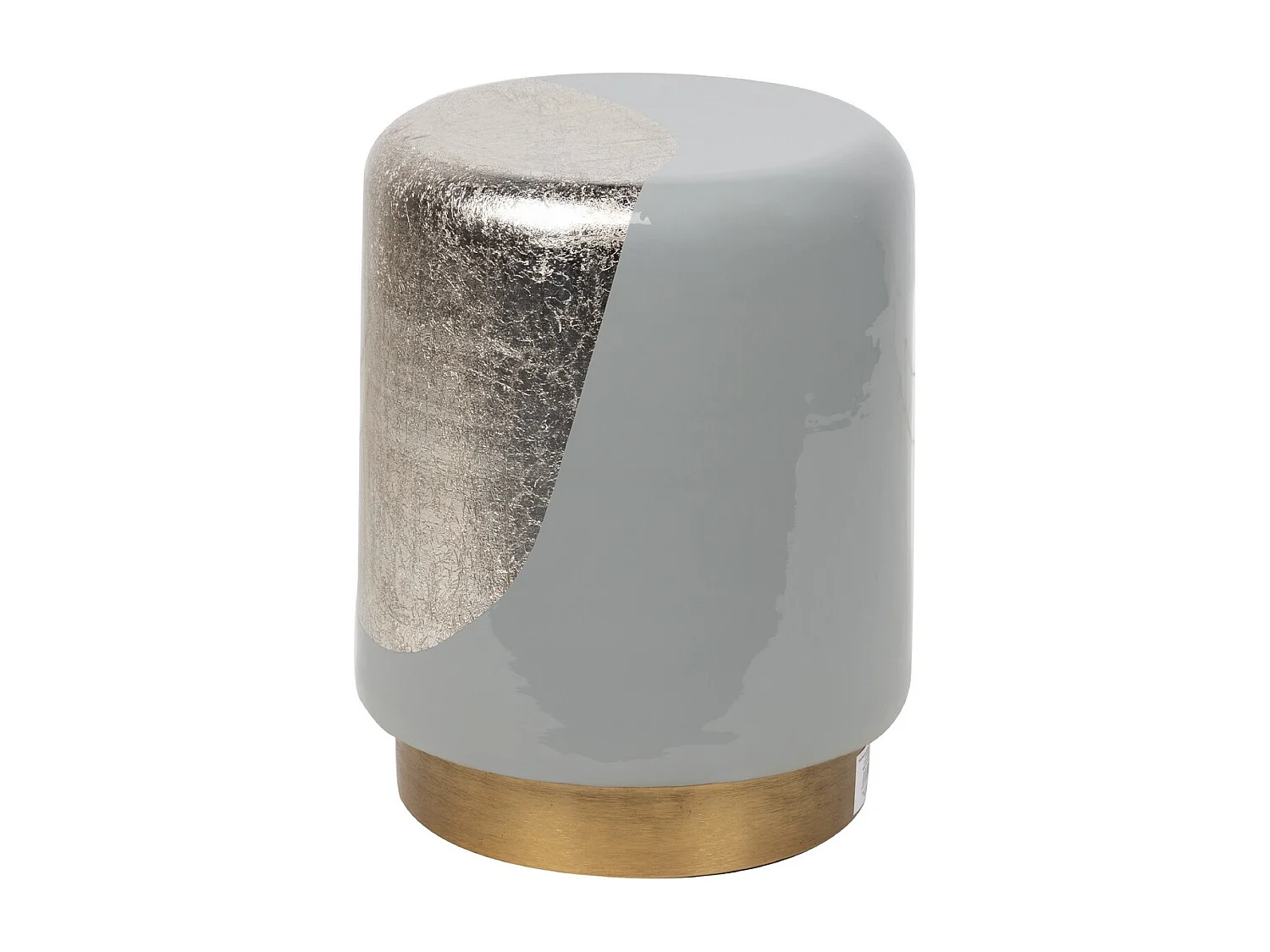 Taburete / Mesa Auxiliar Metal Verde 34x34x45 Cm