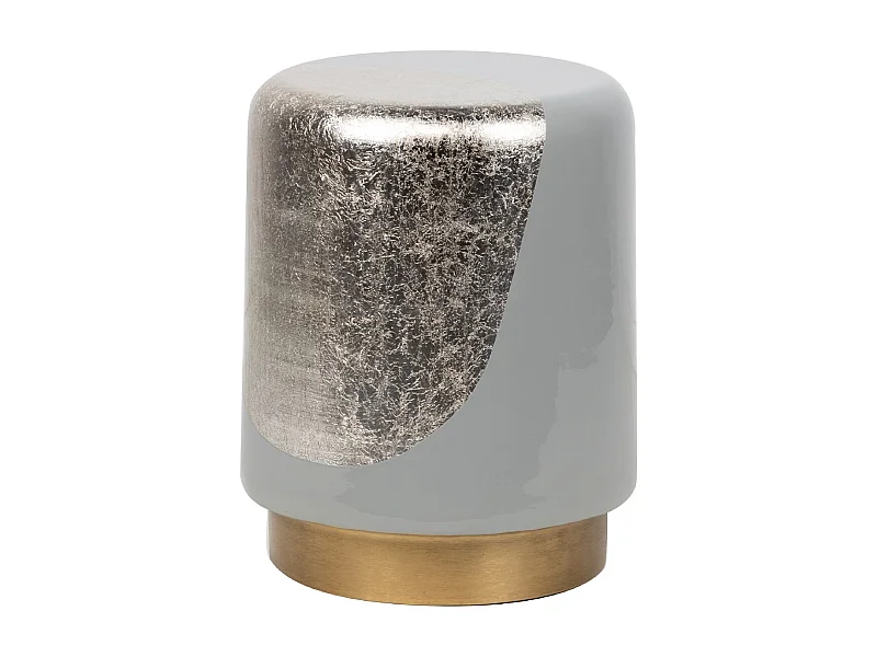 Taburete / Mesa Auxiliar Metal Verde 34x34x45 Cm