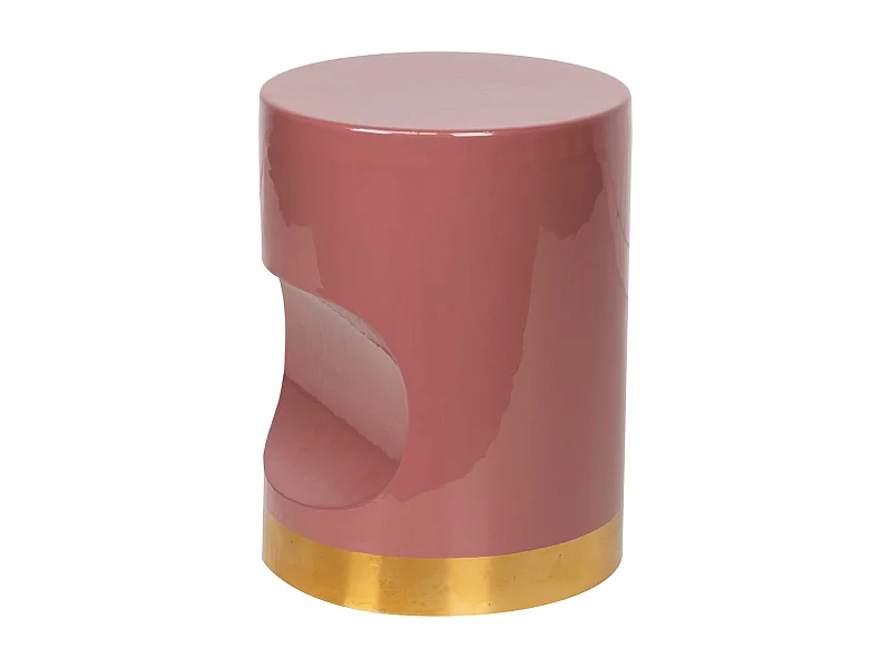 Taburete Metal Granate 30x30x40 Cm