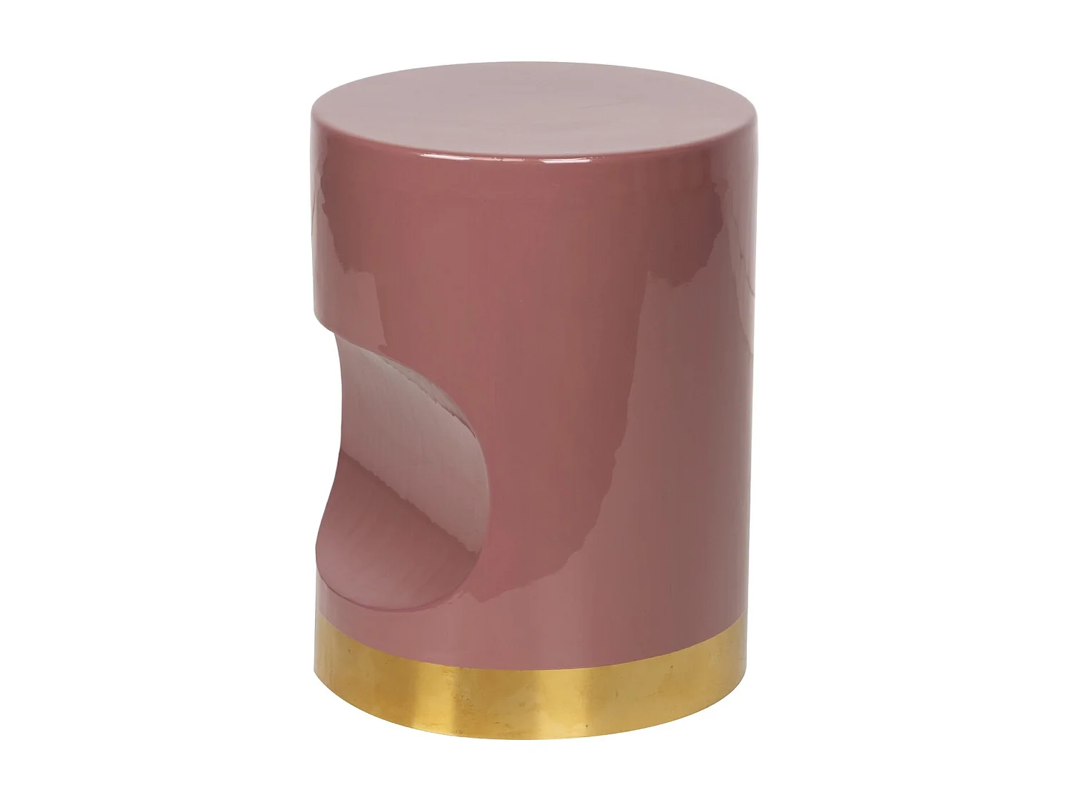 Taburete Metal Granate 30x30x40 Cm