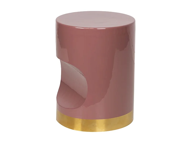 Taburete Metal Granate 30x30x40 Cm