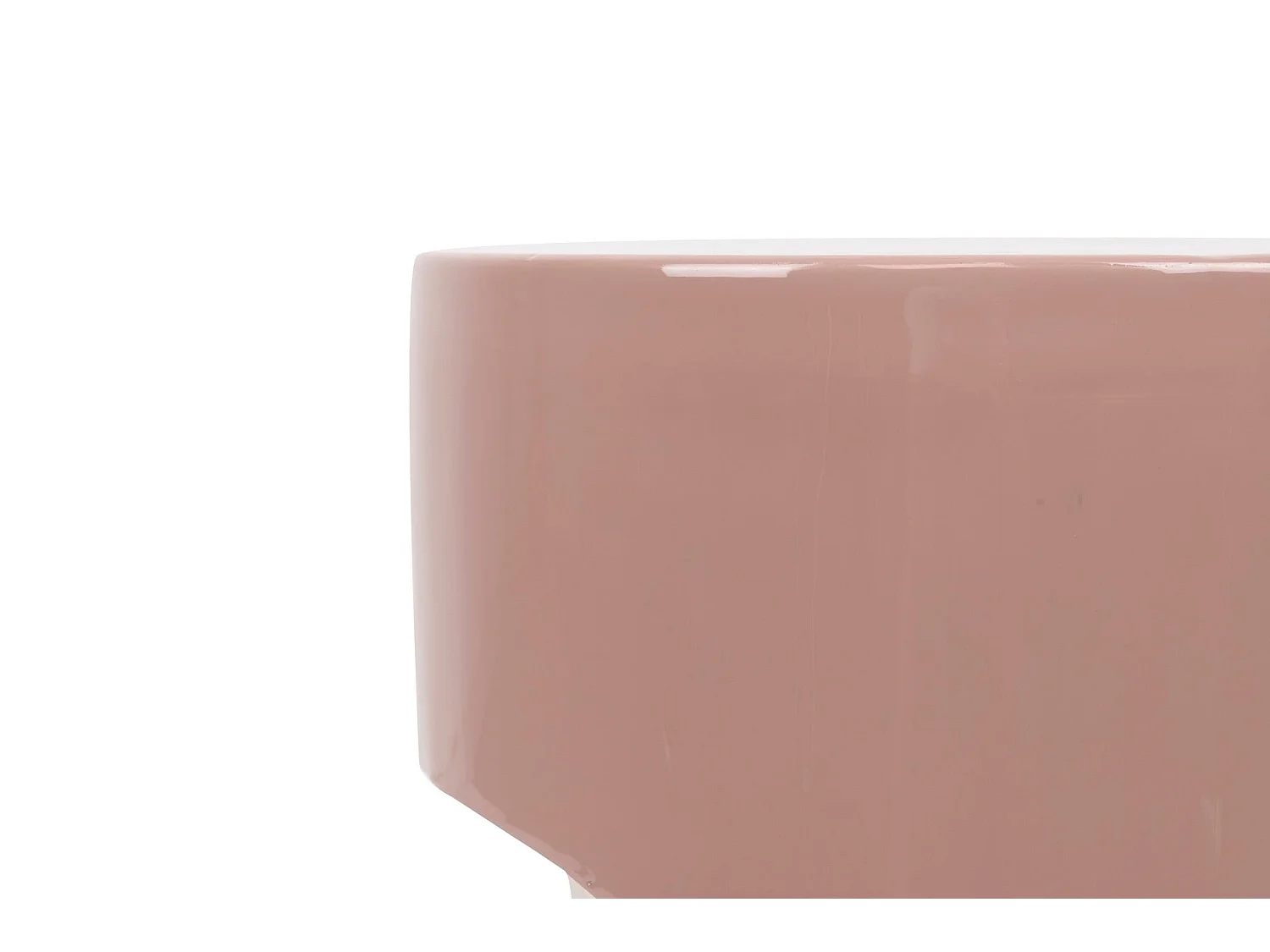 Taburete Metal Rosa 30x30x40 Cm