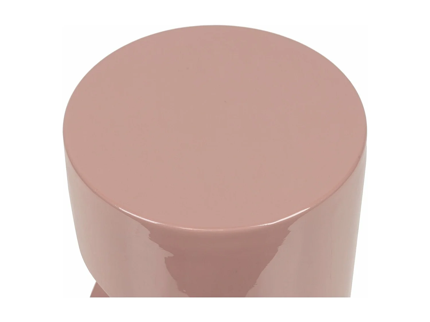 Taburete Metal Rosa 30x30x40 Cm