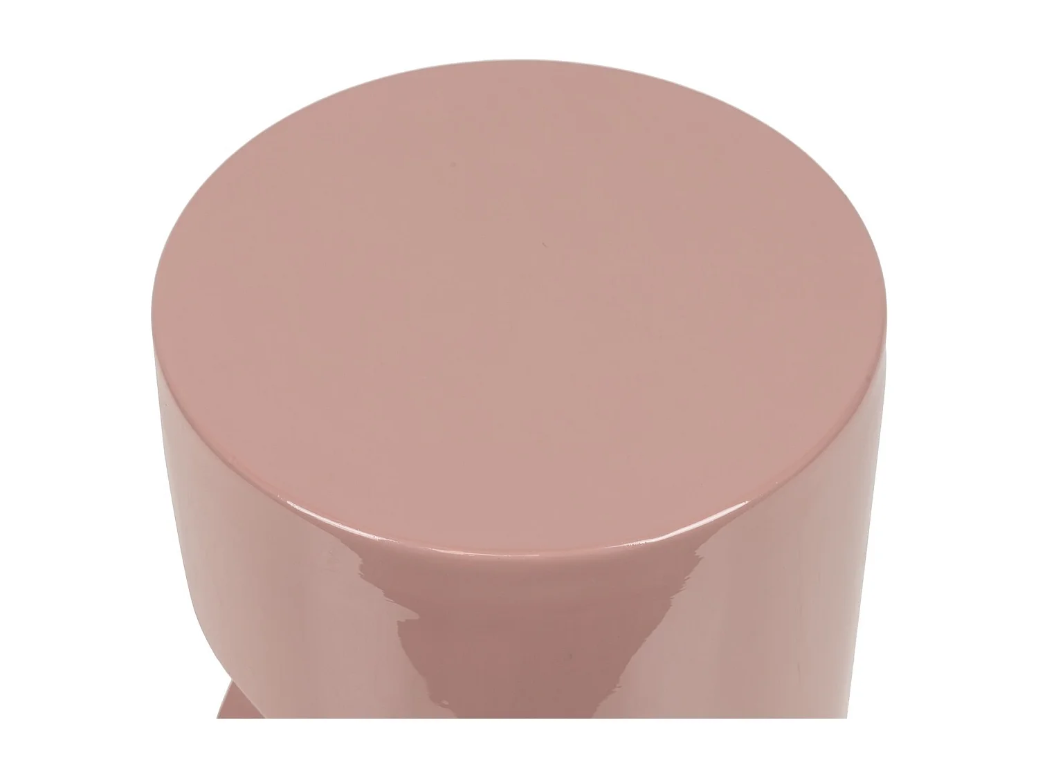 Taburete Metal Rosa 30x30x40 Cm