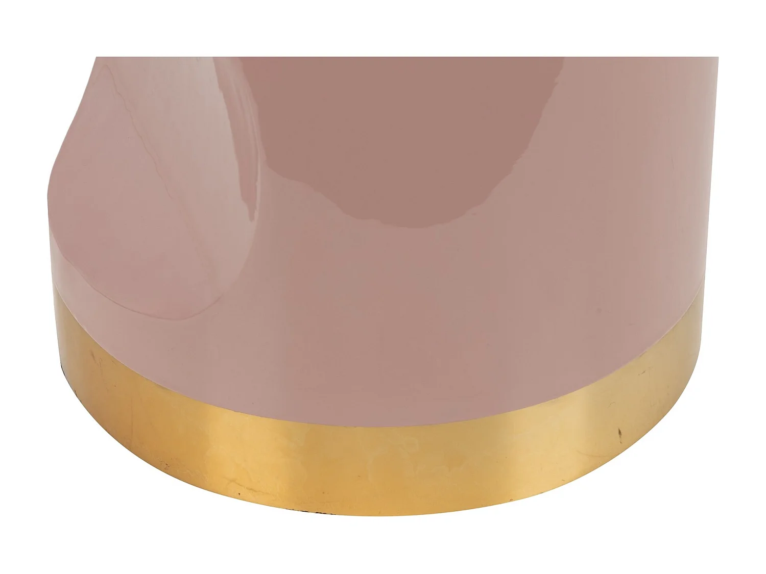 Taburete Metal Rosa 30x30x40 Cm