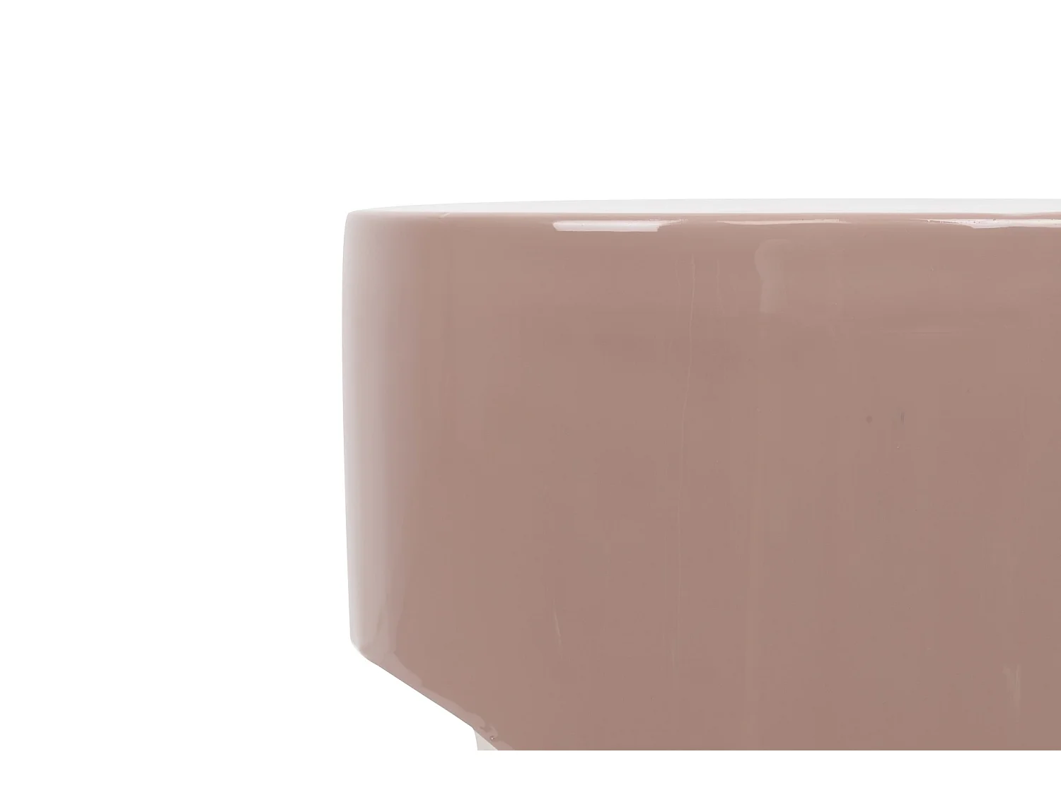 Taburete Metal Rosa 30x30x40 Cm