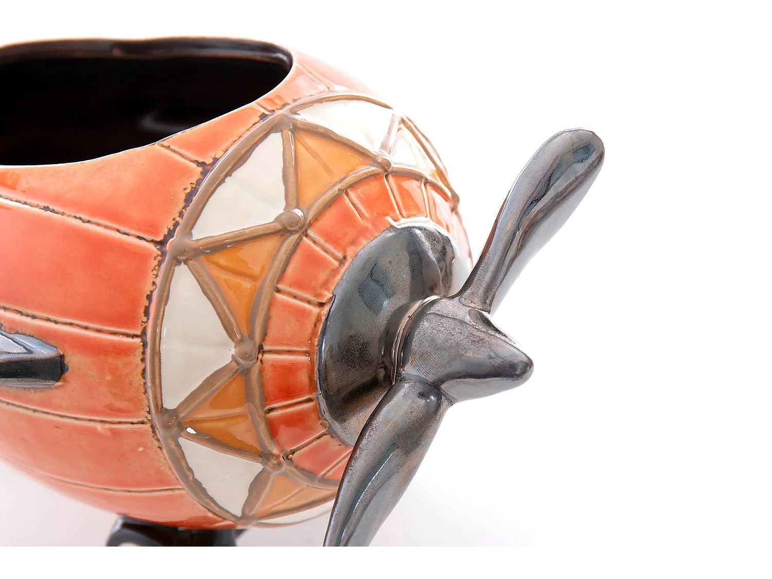 Avion Ceramica Con Macetero 27x17x15 Cm