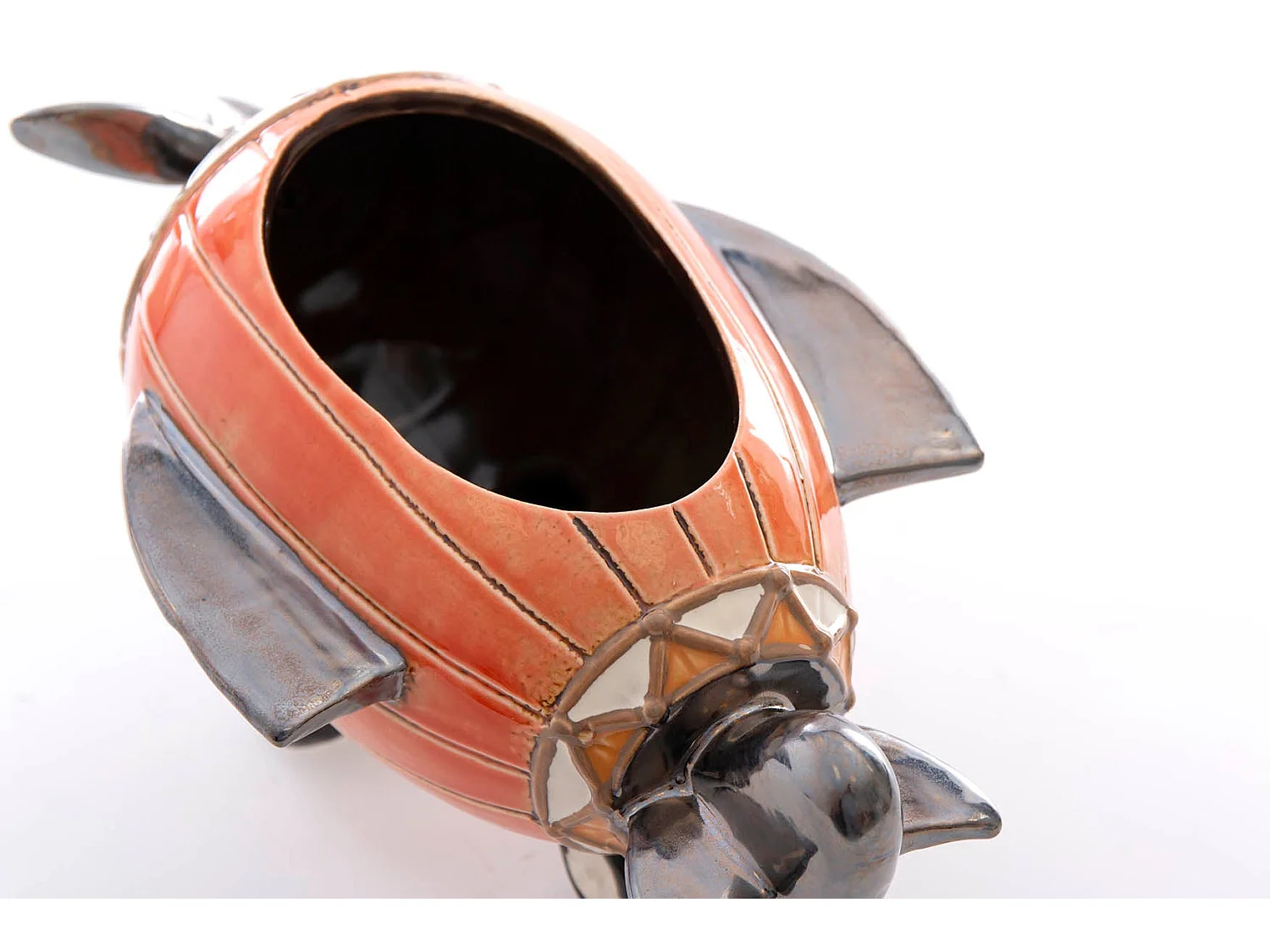 Avion Ceramica Con Macetero 27x17x15 Cm