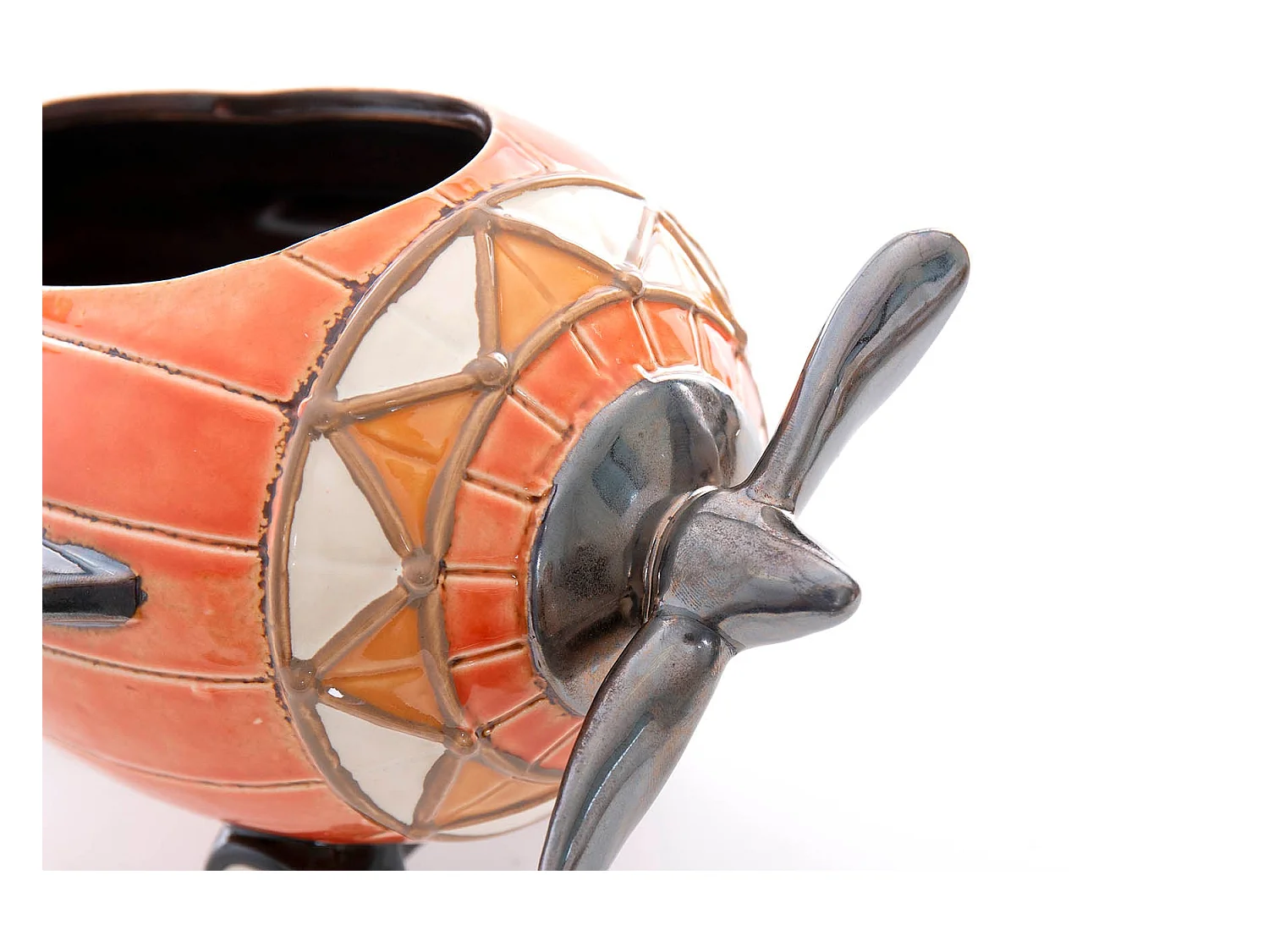 Avion Ceramica Con Macetero 27x17x15 Cm