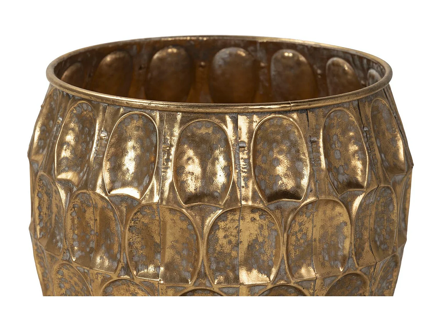 Set 3 Maceteros Metal 38x38x37 30x30x29 23x23x24 Cm