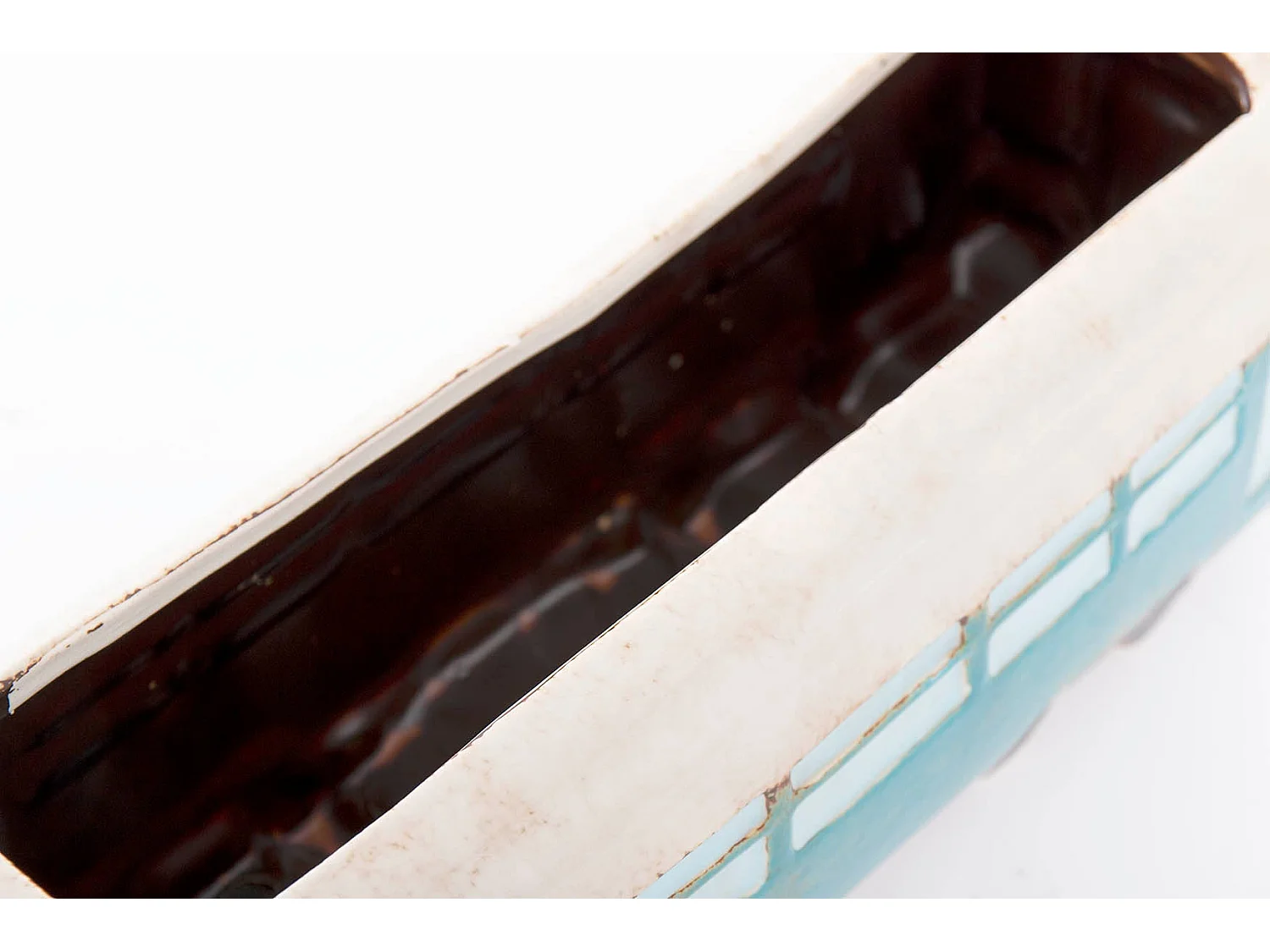 Tren Ceramica Con Macetero 32x11x12 Cm