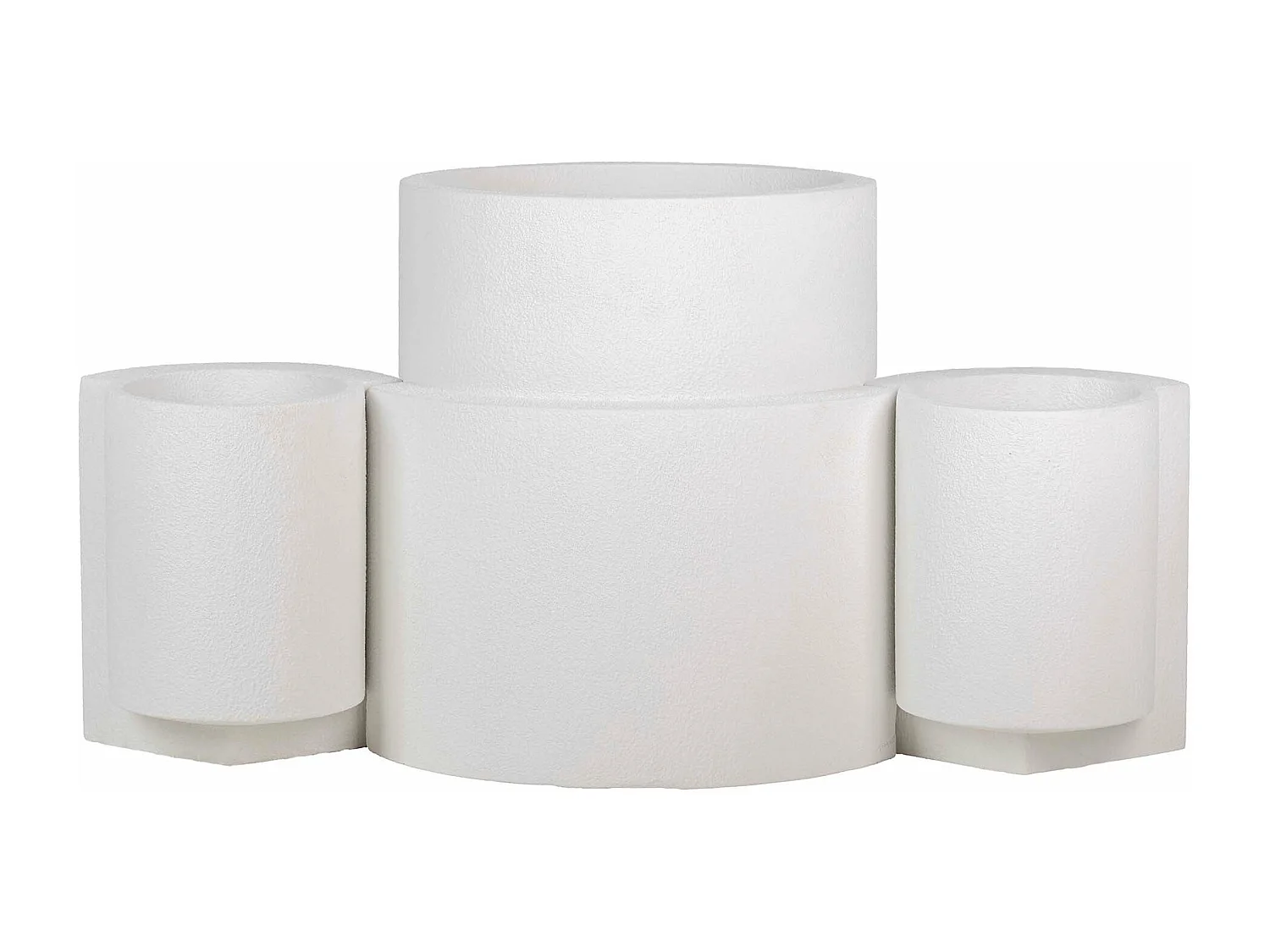 Set 3 Maceteros Poliresina 100x47x51 Cm