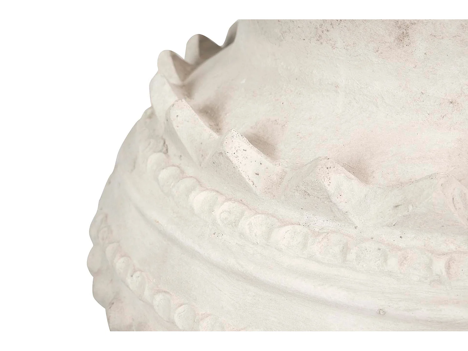 ánfora Terracota Blanca 60x60x110 Cm