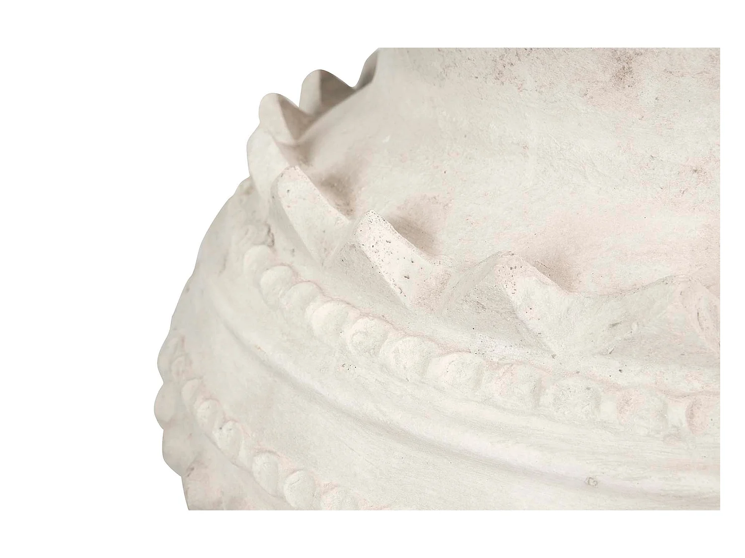 ánfora Terracota Blanca 60x60x110 Cm