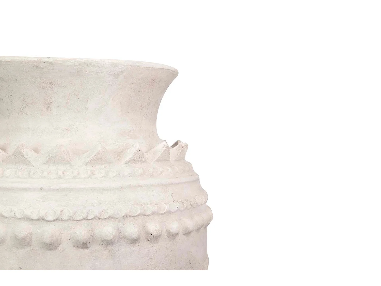 ánfora Terracota Blanca 60x60x110 Cm