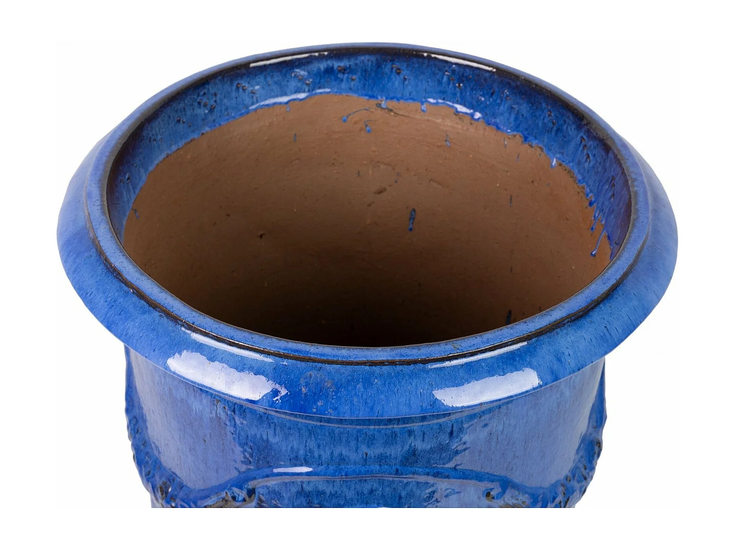 Macetero Gres Azul Exterior 65x65x76 Cm