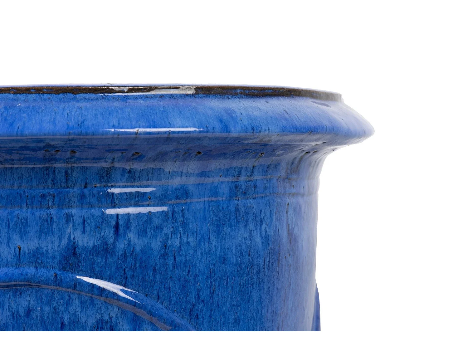 Macetero Gres Azul Exterior 65x65x76 Cm