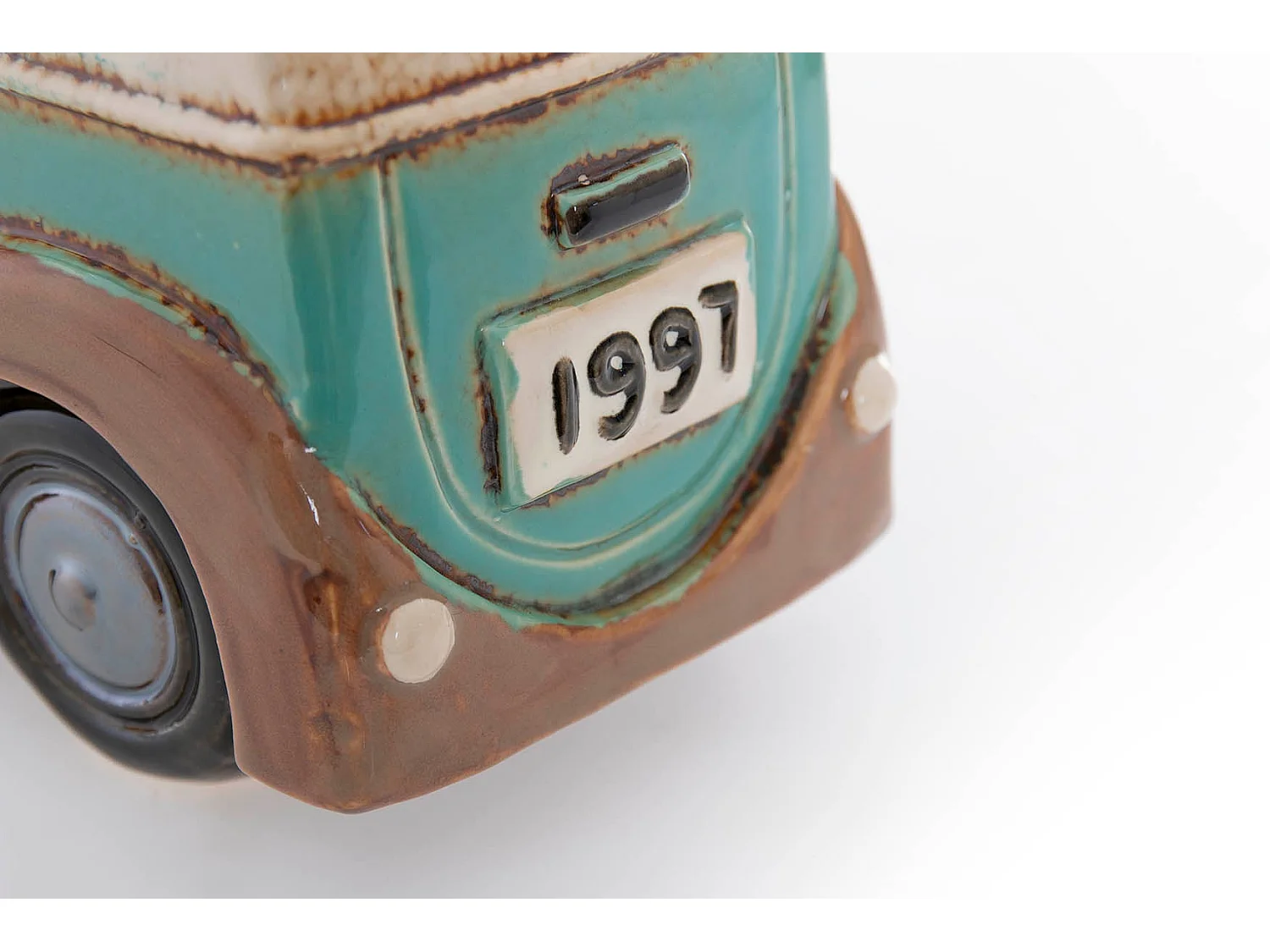 Coche Ceramica Con Macetero 31x11x17 Cm