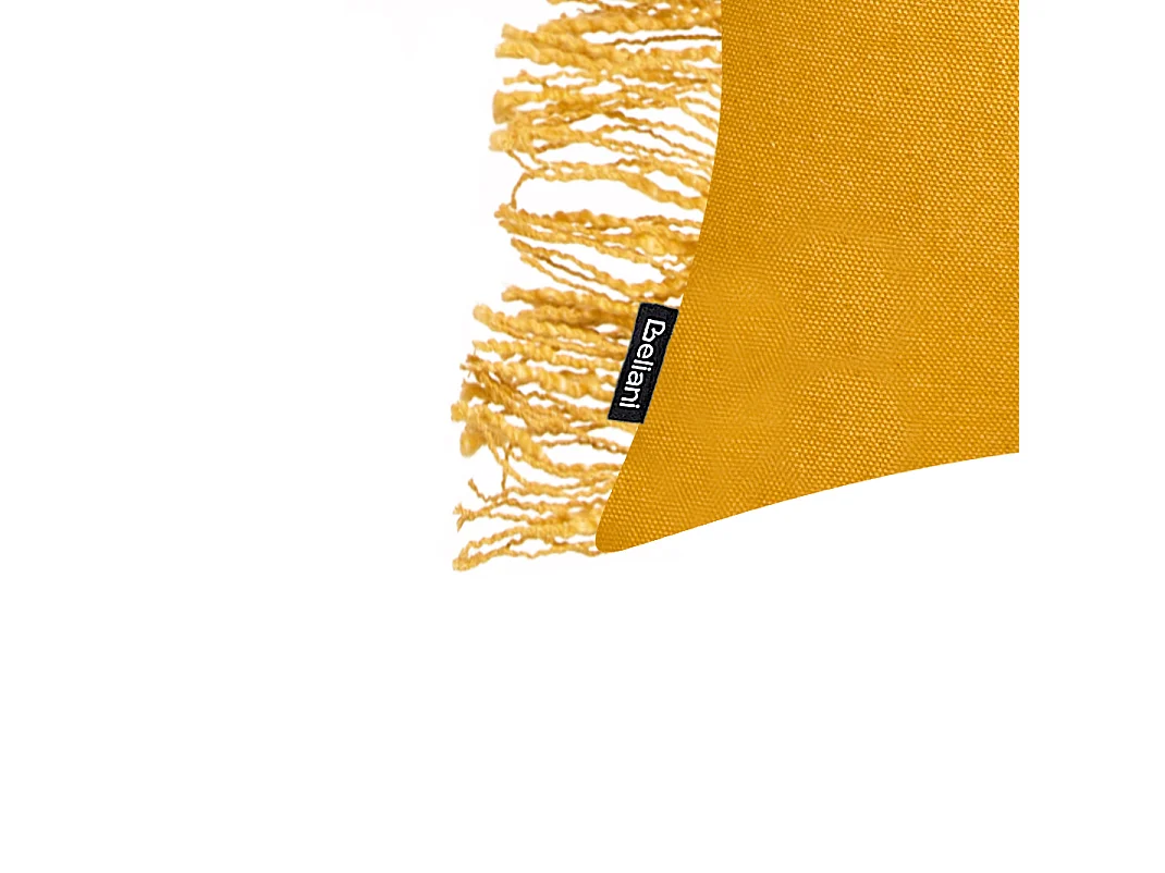 Set di 2 cuscini MABA Cotone 50 x 35 cm Giallo Tinta unita