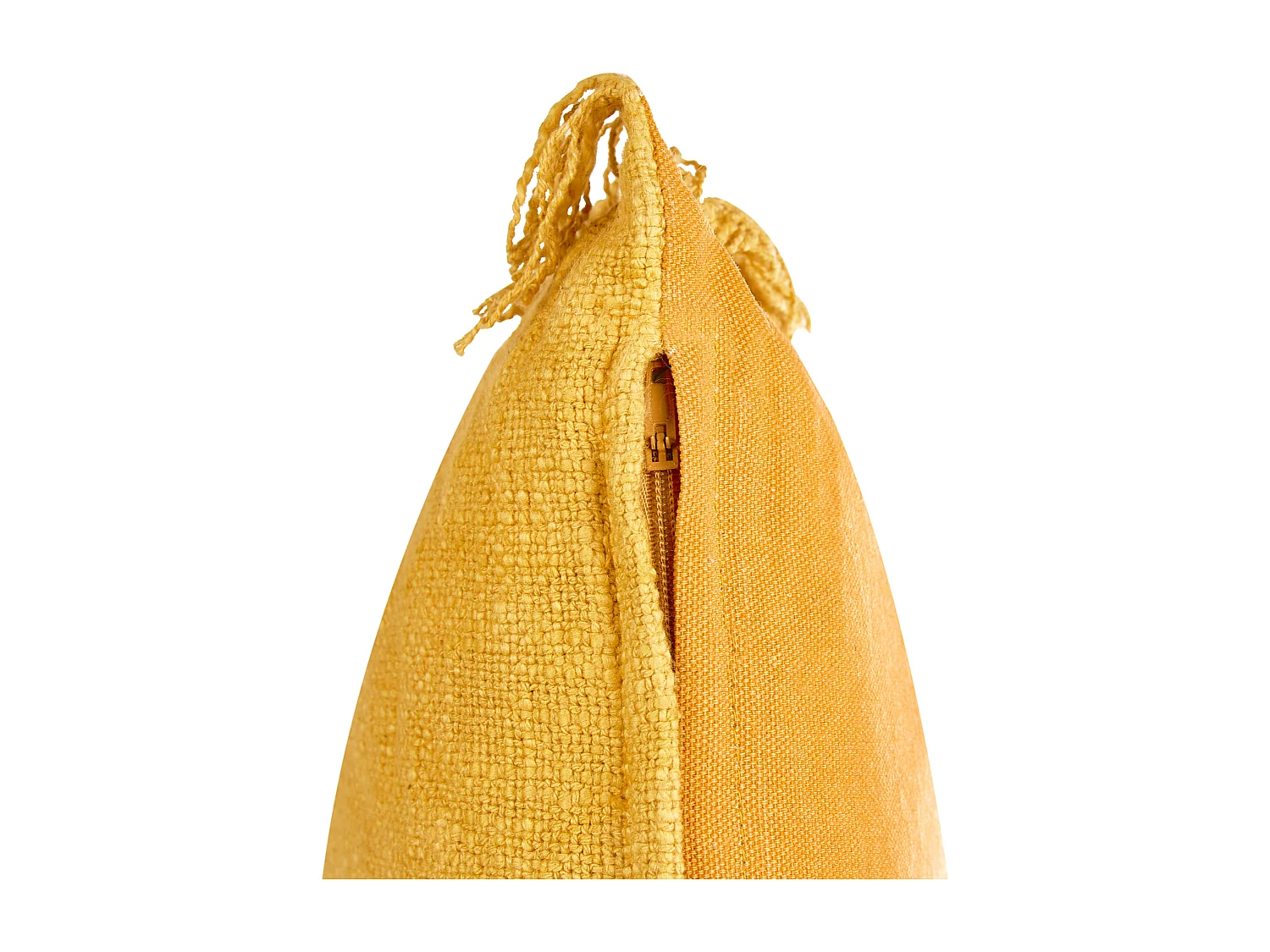 Set di 2 cuscini MABA Cotone 50 x 35 cm Giallo Tinta unita