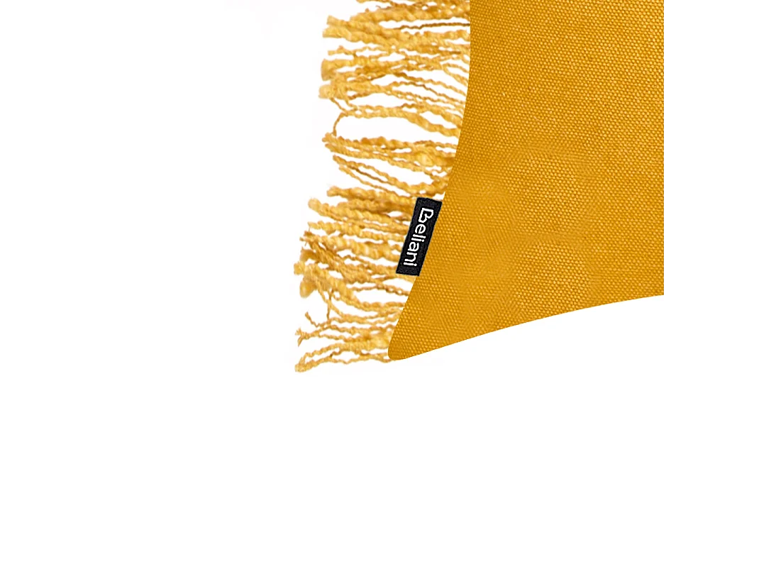 Lot de 2 coussins décoratifs MABA Coton 50 x 35 cm Jaune Unicolore