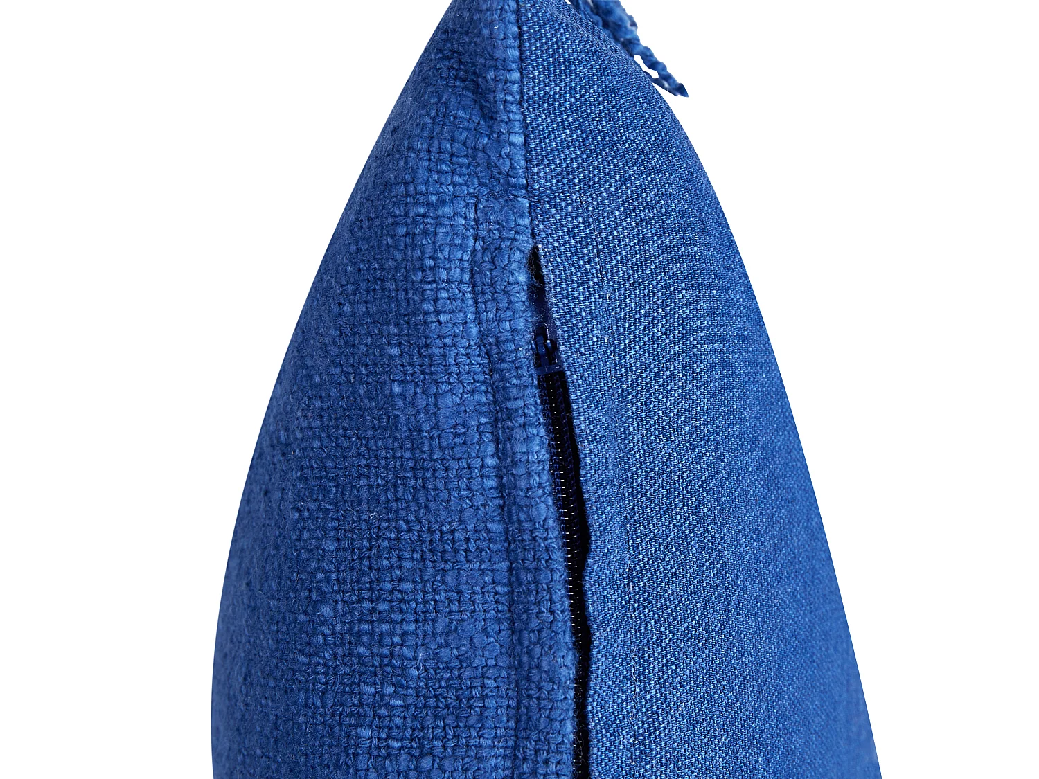 Lot de 2 coussins décoratifs MABA 50 x 35 cm Coton Bleu marine Unicolore