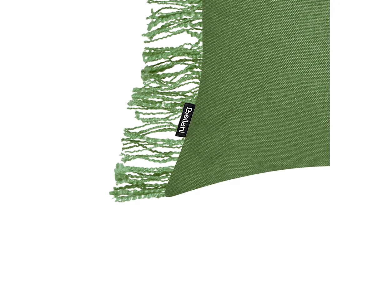 Set van 2 decoratieve kussens MABA Katoen 50 x 35 cm Groen Effen