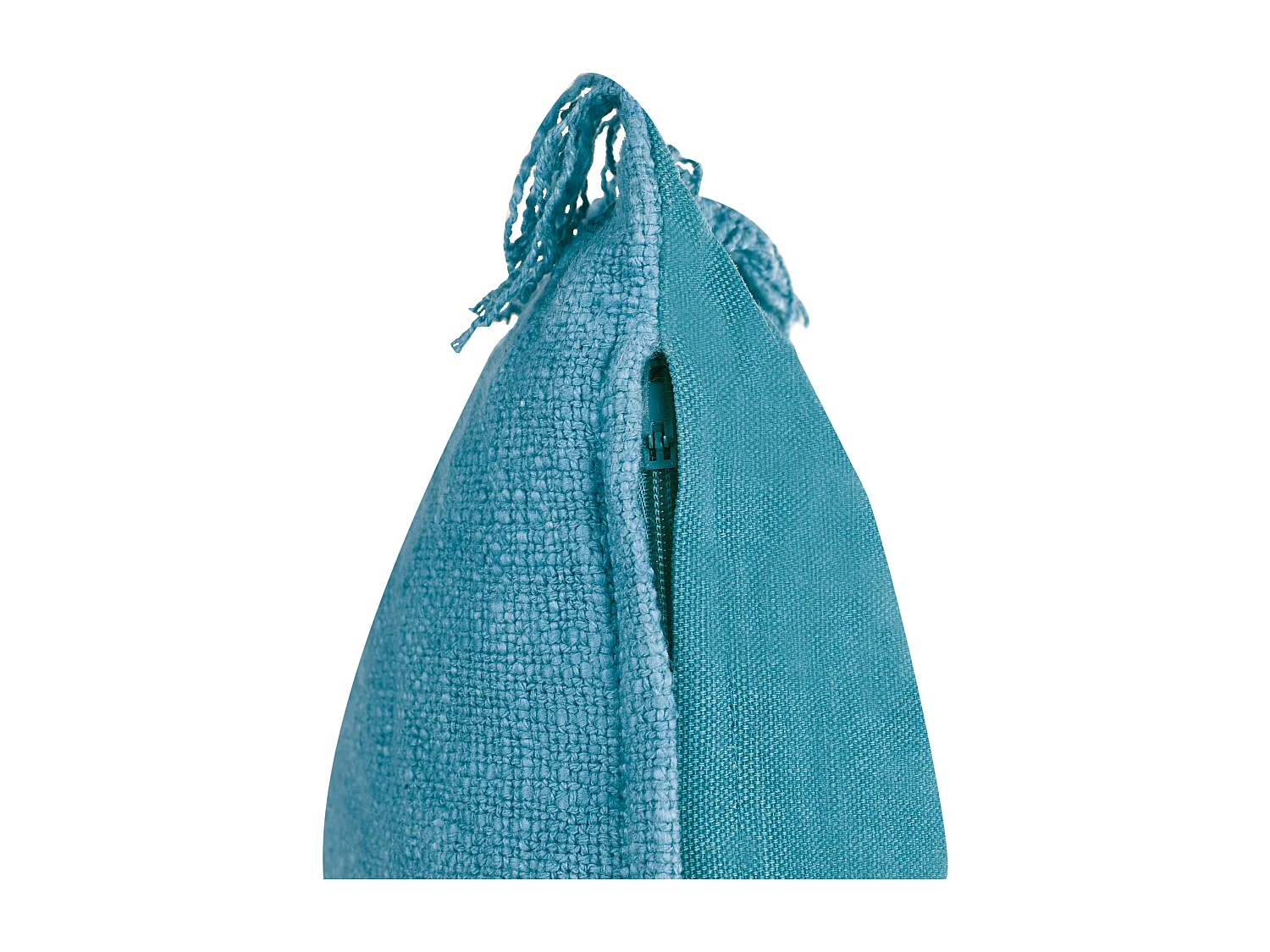 Set van 2 decoratieve kussens MABA Katoen 50 x 35 cm Blauw Effen