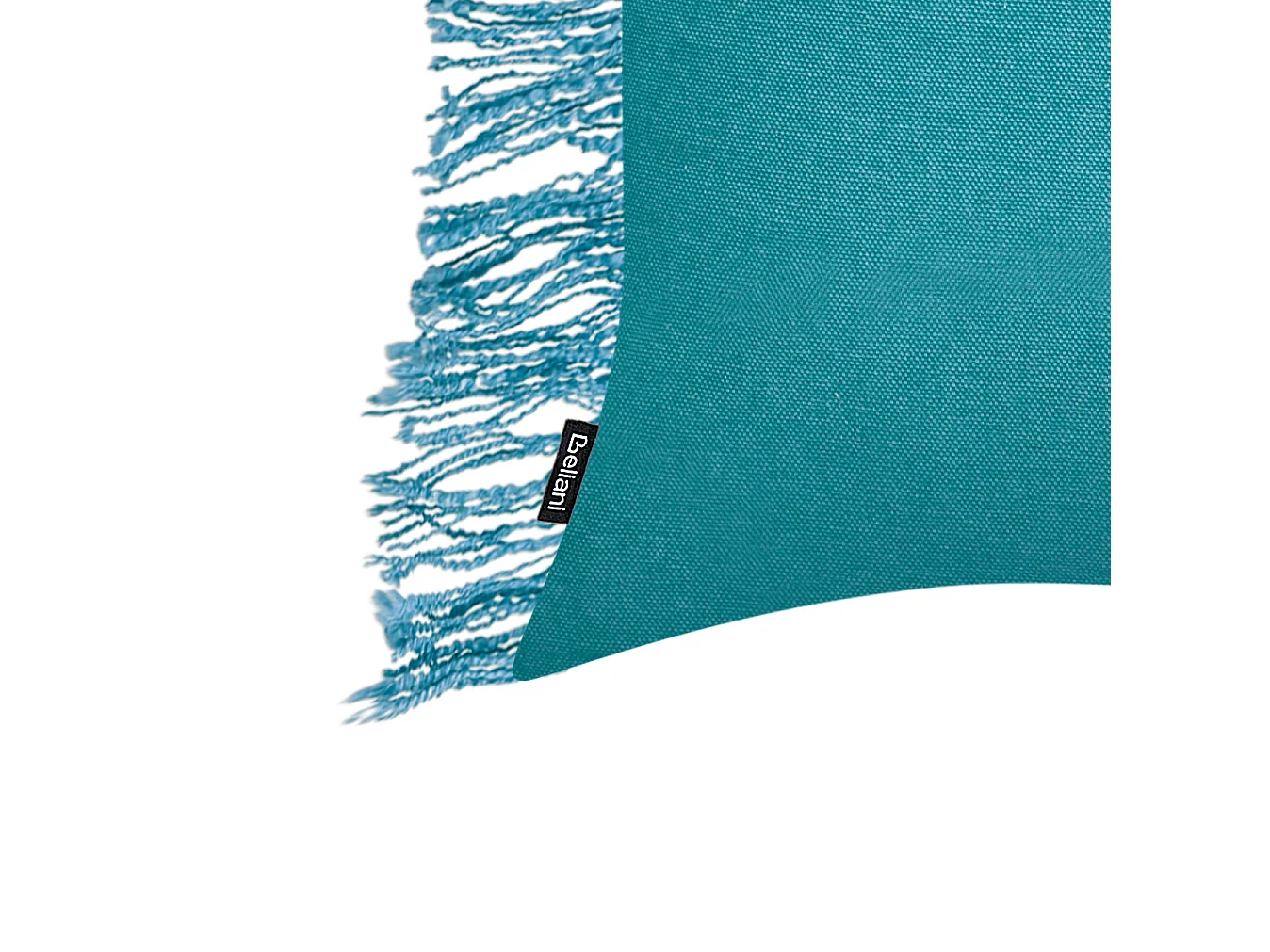 Set van 2 decoratieve kussens MABA Katoen 50 x 35 cm Blauw Effen