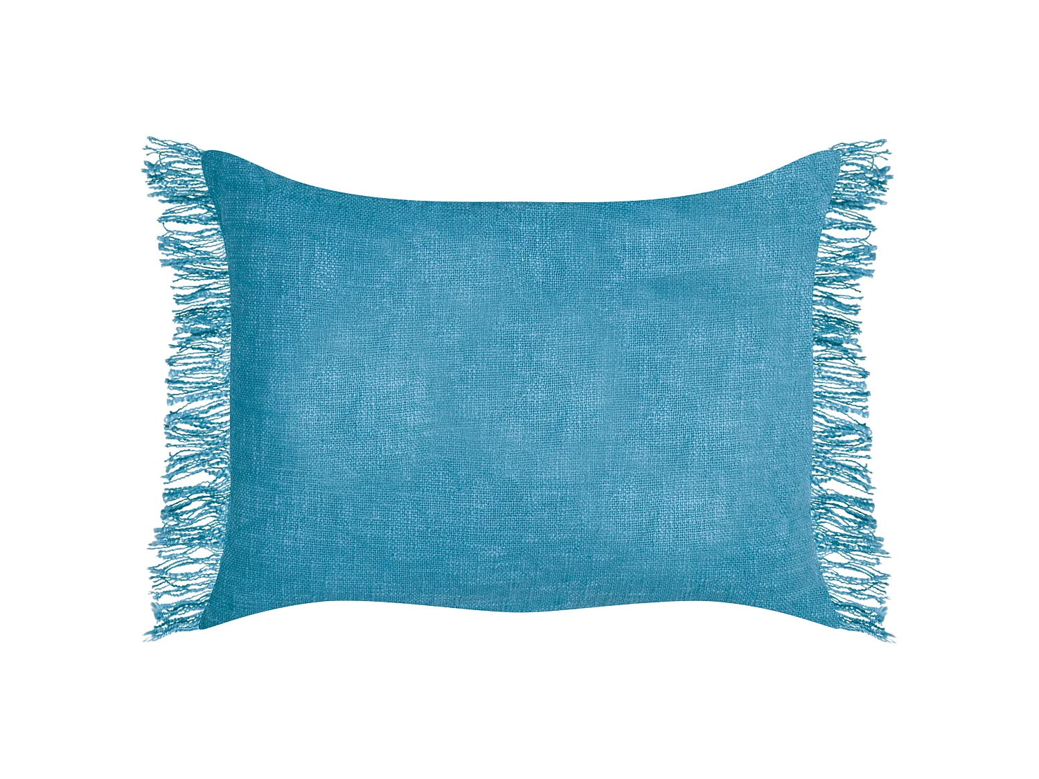 Set of 2 Decorative Cushions MABA Cotton 50 x 35 cm Blue Solid