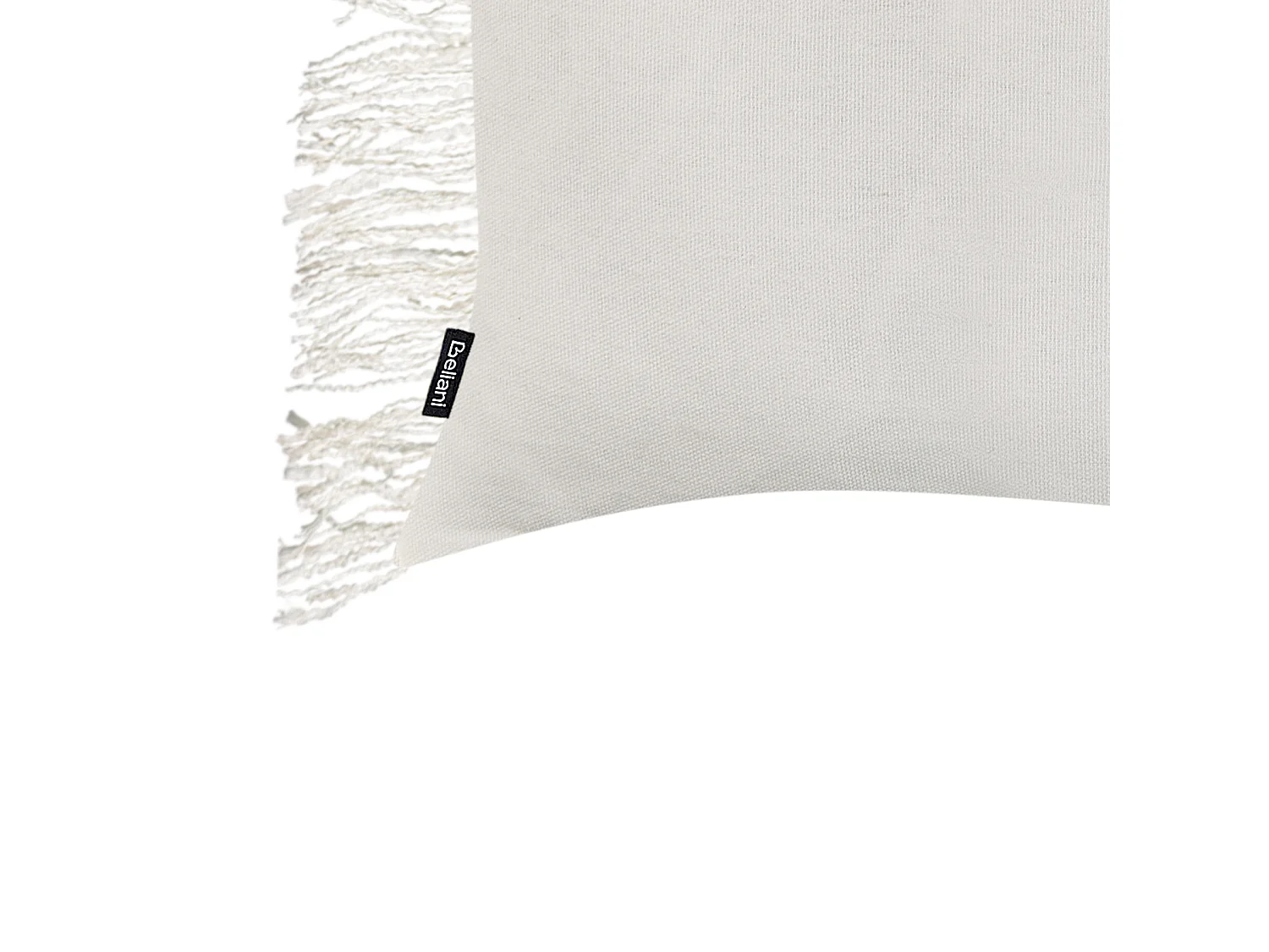 Lot de 2 coussins décoratifs MABA Coton 50 x 35 cm Blanc cassé Unicolore