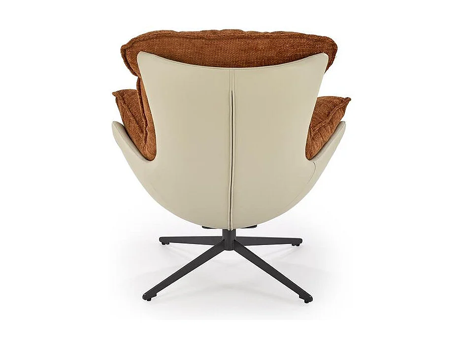 Fotel obrotowy LOBSTER cynamonowy/beżowy