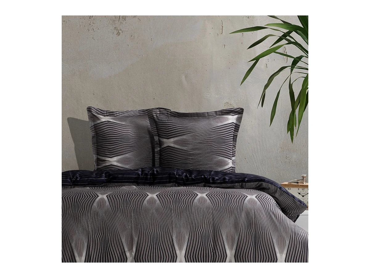 Jogo de cama para 2 pessoas 1 capa de edredão 240x220 cm+2 Fronhas 63x63 cm em cetim de algodão