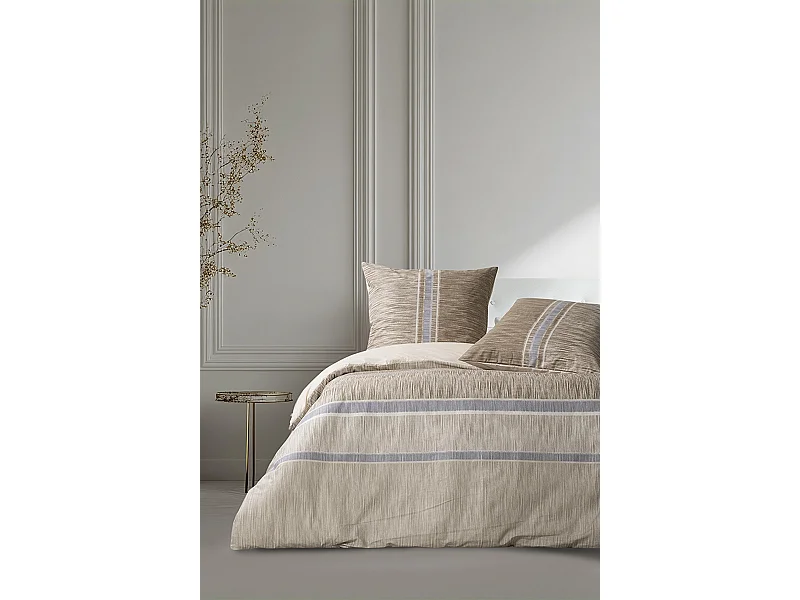 1 persoons beddengoed 140x200 cm+1 kussensloop 65x65 cm in katoen