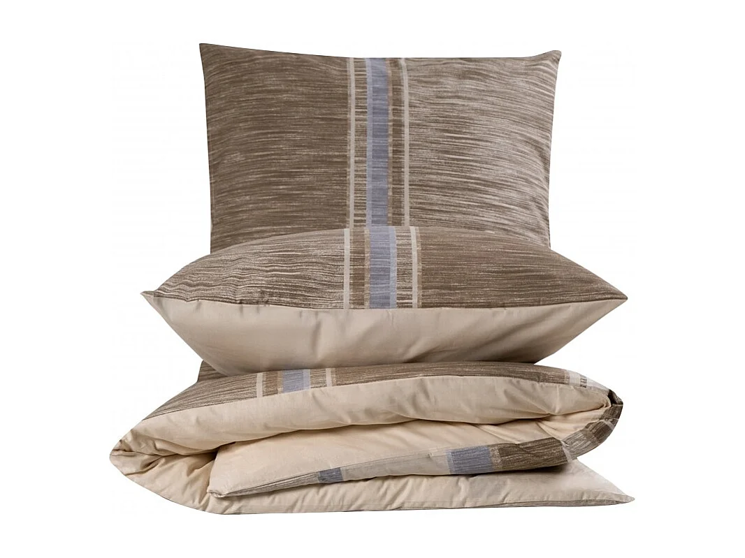 1 persoons beddengoed 140x200 cm+1 kussensloop 65x65 cm in katoen